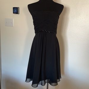 WHBM Strapless Cocktail Dress Black Sz 6